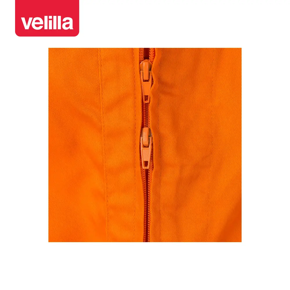 Mono de trabajo italiano Velilla 214 20 Mono de trabajo italiano Velilla 214 Naranja, detalle de cremallera