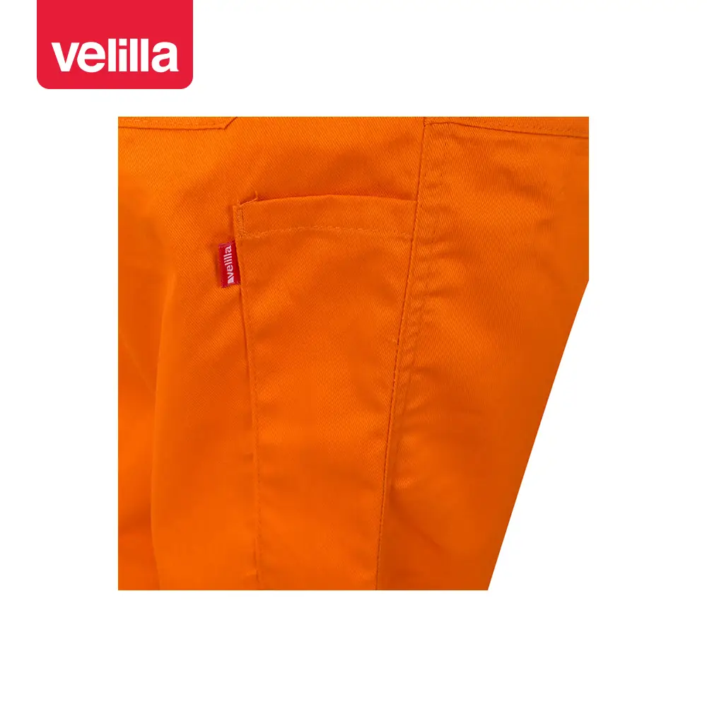 Mono de trabajo italiano Velilla 214 34 Mono de trabajo italiano Velilla 214 Naranja, detalle de bolsillo trasero