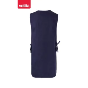 Delantal casulla reversible Velilla 254201 azul marino, vista trasera