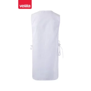 Delantal casulla reversible Velilla 254201 blanco, vista trasera