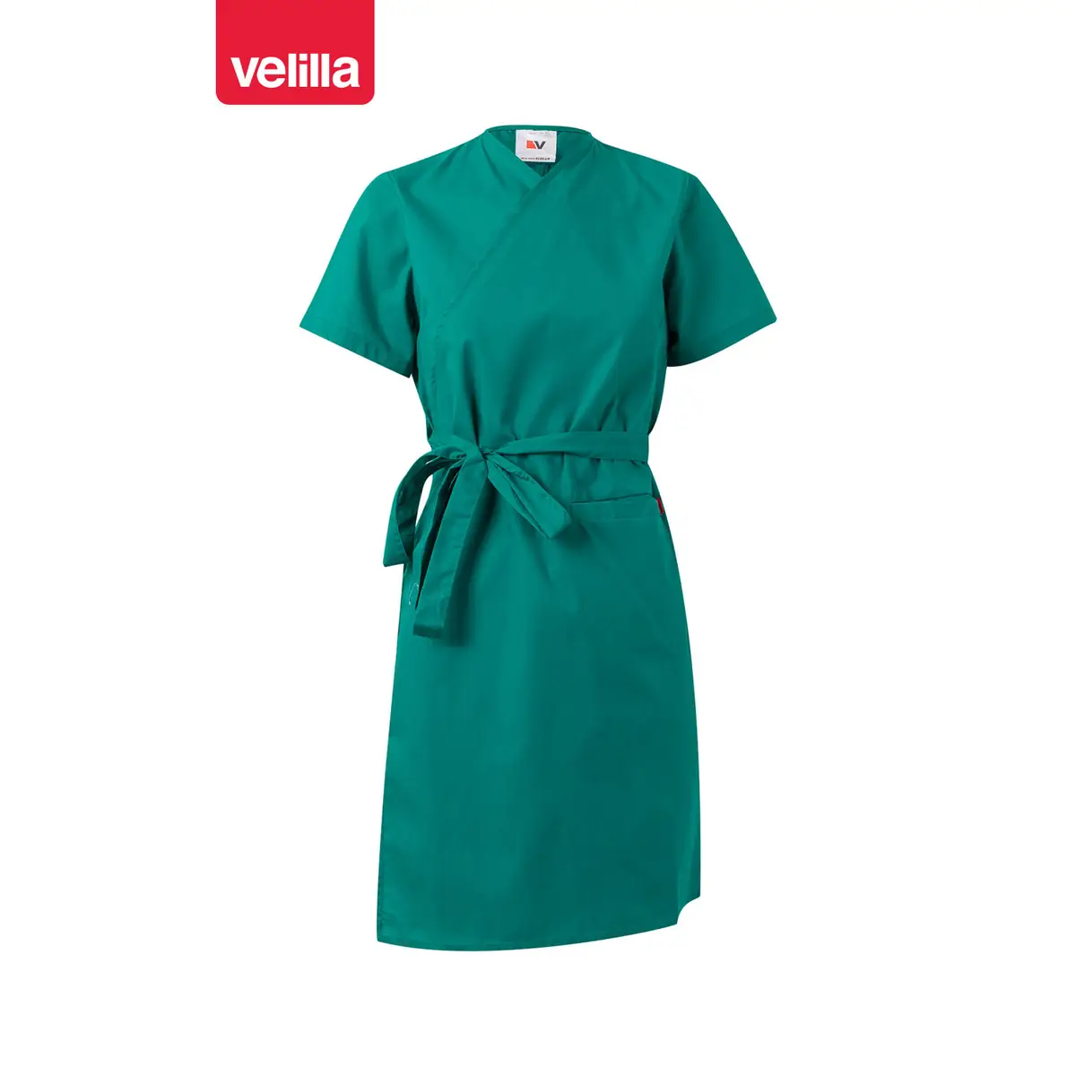 Bata cruzada mujer Velilla 259002 9 Bata cruzada mujer Velilla 259002 verde, vista frontal