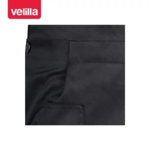 Pantalón con peto Velilla 290 Negro, detalle de bolsillo delantero y pinza