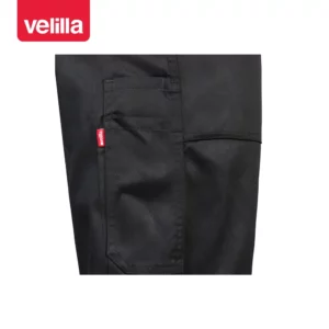 Pantalón con peto Velilla 290 Negro, detalle de bolsillos para herramientas