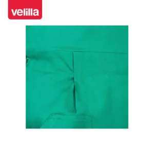 Pantalón con peto Velilla 290 Verde, detalle de bolsillo delantero y pinza