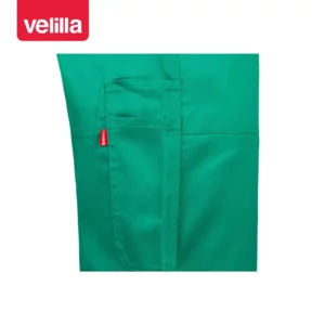 Pantalón con peto Velilla 290 Verde, detalle de bolsillos para herramientas