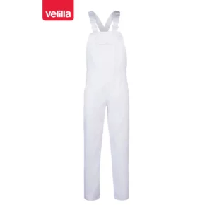 Pantalón con peto Velilla 290 Blanco, vista frontal