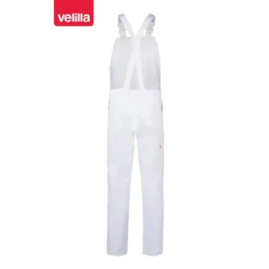 Pantalón con peto Velilla 290 Blanco, vista trasera