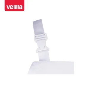 Pantalón con peto Velilla 290 Blanco, detalle de tirante con hebilla