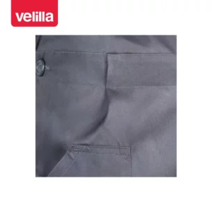 Pantalón con peto Velilla 290 Gris, detalle de bolsillo delantero y pinza