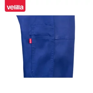 Pantalón con peto Velilla 290 Azulina, detalle de bolsillos para herramientas