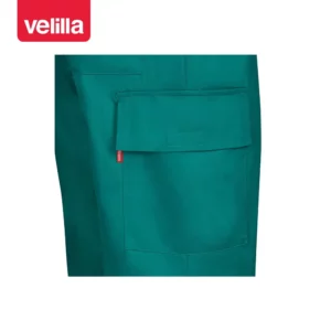 Pantalón bicolor Velilla 303003 Verde/Amarillo flúor, detalle de bolsillo lateral