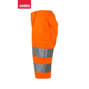 Bermuda alta visibilidad Velilla 303005 Naranja flúor, vista lateral