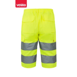 Bermuda alta visibilidad Velilla 303005 Amarillo flúor, vista trasera
