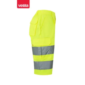 Bermuda alta visibilidad Velilla 303005 Amarillo flúor, vista lateral opuesta
