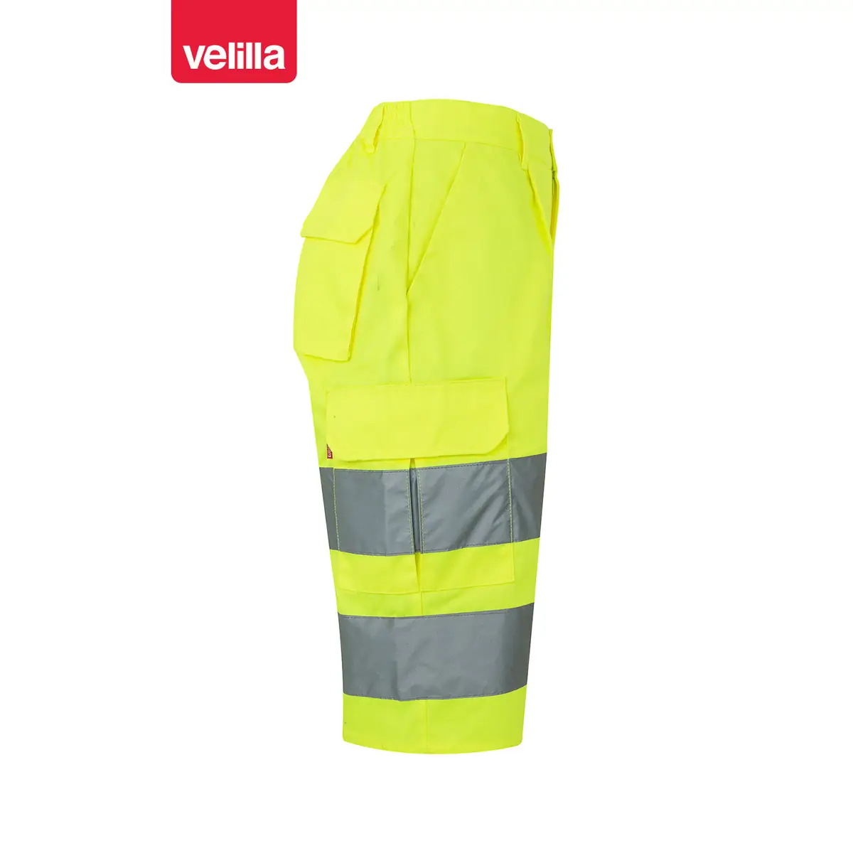 Bermuda alta visibilidad Velilla 303005 3 Bermuda alta visibilidad Velilla 303005 Amarillo flúor, vista lateral opuesta