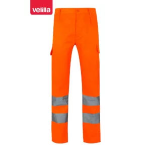 Pantalón alta visibilidad Velilla 303006 Naranja flúor, vista frontal