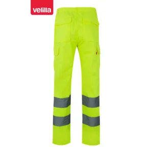 Pantalón alta visibilidad Velilla 303006 Amarillo flúor, vista trasera