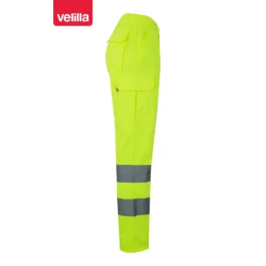 Pantalón alta visibilidad Velilla 303006 Amarillo flúor, vista lateral opuesta