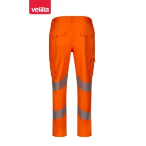 Pantalón cinta segmentada Velilla 303009S Naranja flúor, vista trasera