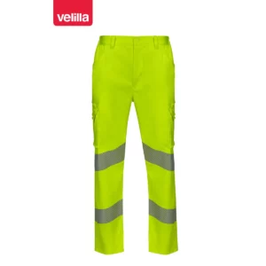 Pantalón cinta segmentada Velilla 303009S Amarillo flúor, vista frontal