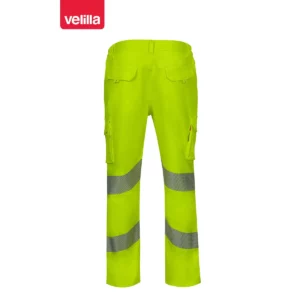 Pantalón cinta segmentada Velilla 303009S Amarillo flúor, vista trasera