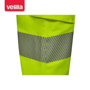 Pantalón cinta segmentada Velilla 303009S Amarillo flúor, detalle de cinta reflectante segmentada