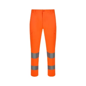 Pantalón alta visibilidad Velilla 303011 Naranja flúor, vista frontal