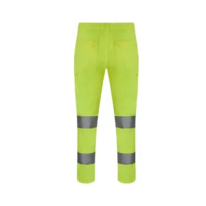 Pantalón alta visibilidad Velilla 303011 Amarillo flúor, vista trasera