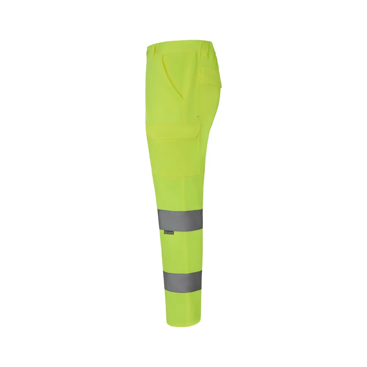 Pantalón alta visibilidad Velilla 303011 2 Pantalón alta visibilidad Velilla 303011 Amarillo flúor, vista lateral