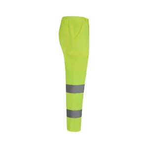 Pantalón alta visibilidad Velilla 303011 Amarillo flúor, vista lateral opuesta