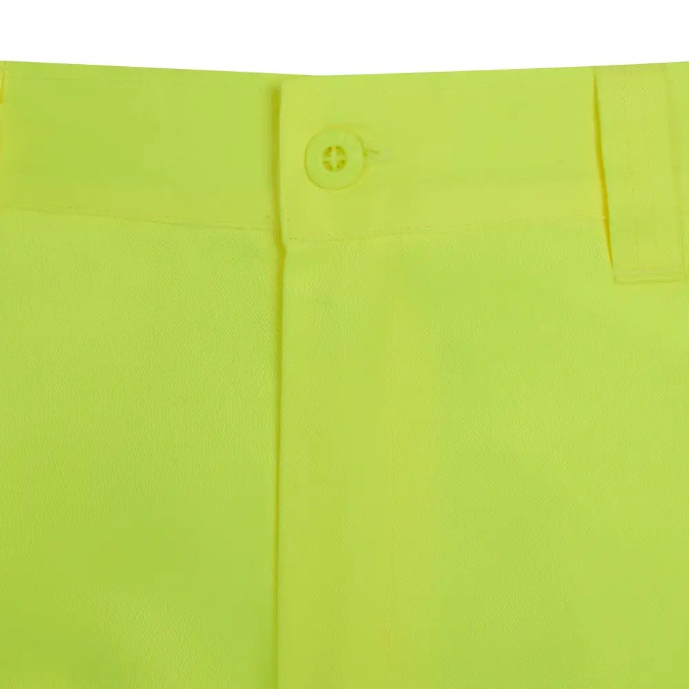 Pantalón alta visibilidad Velilla 303011 9 Pantalón alta visibilidad Velilla 303011 Amarillo flúor, detalle de botón y cintura