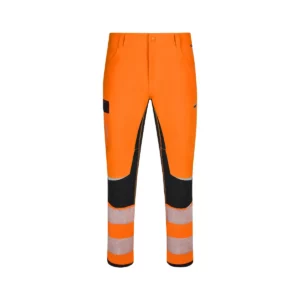Pantalón técnico Velilla 303030X V.Dynamix Hi Vis Negro/Naranja flúor, vista frontal