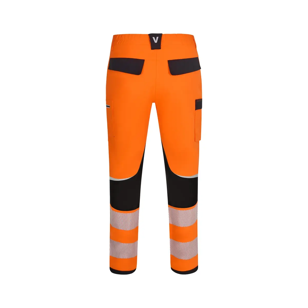 Pantalón técnico Velilla 303030X V.Dynamix Hi Vis 18 Pantalón técnico Velilla 303030X V.Dynamix Hi Vis Negro/Naranja flúor, vista trasera
