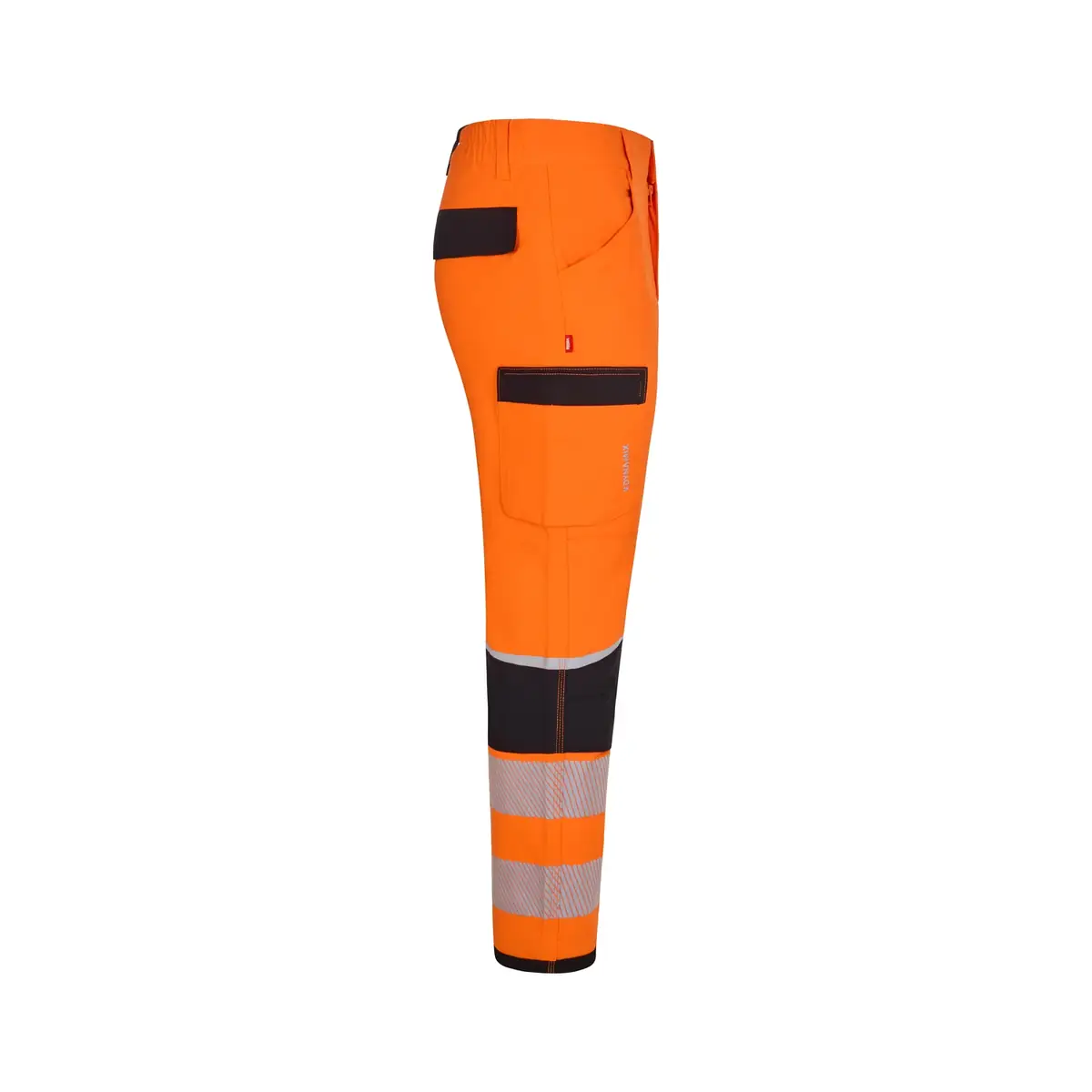 Pantalón técnico Velilla 303030X V.Dynamix Hi Vis 17 Pantalón técnico Velilla 303030X V.Dynamix Hi Vis Negro/Naranja flúor, vista lateral opuesta