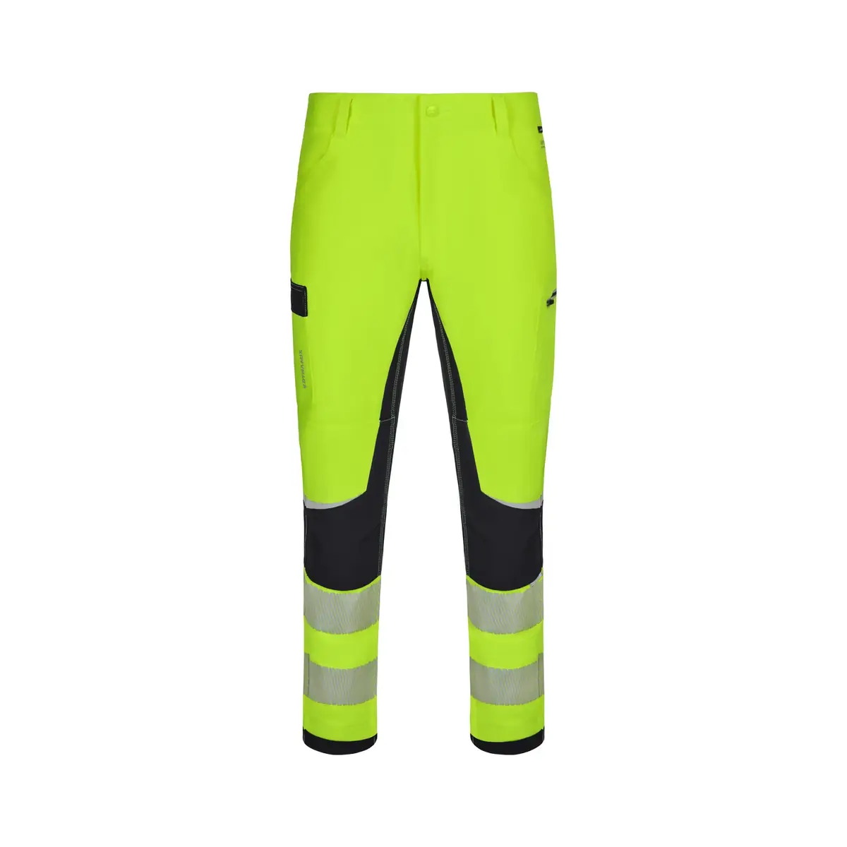 Pantalón técnico Velilla 303030X V.Dynamix Hi Vis 11 Pantalón técnico Velilla 303030X V.Dynamix Hi Vis Negro/Amarillo flúor, vista frontal