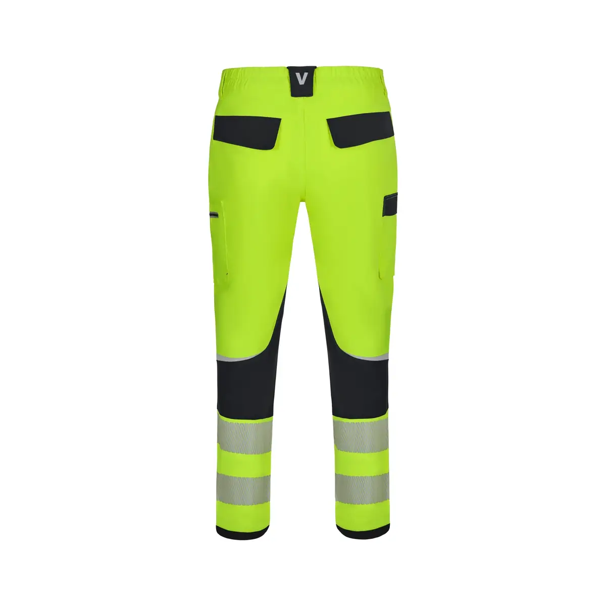 Pantalón técnico Velilla 303030X V.Dynamix Hi Vis 14 Pantalón técnico Velilla 303030X V.Dynamix Hi Vis Negro/Amarillo flúor, vista trasera
