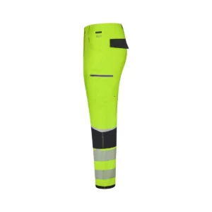 Pantalón técnico Velilla 303030X V.Dynamix Hi Vis Negro/Amarillo flúor, vista lateral