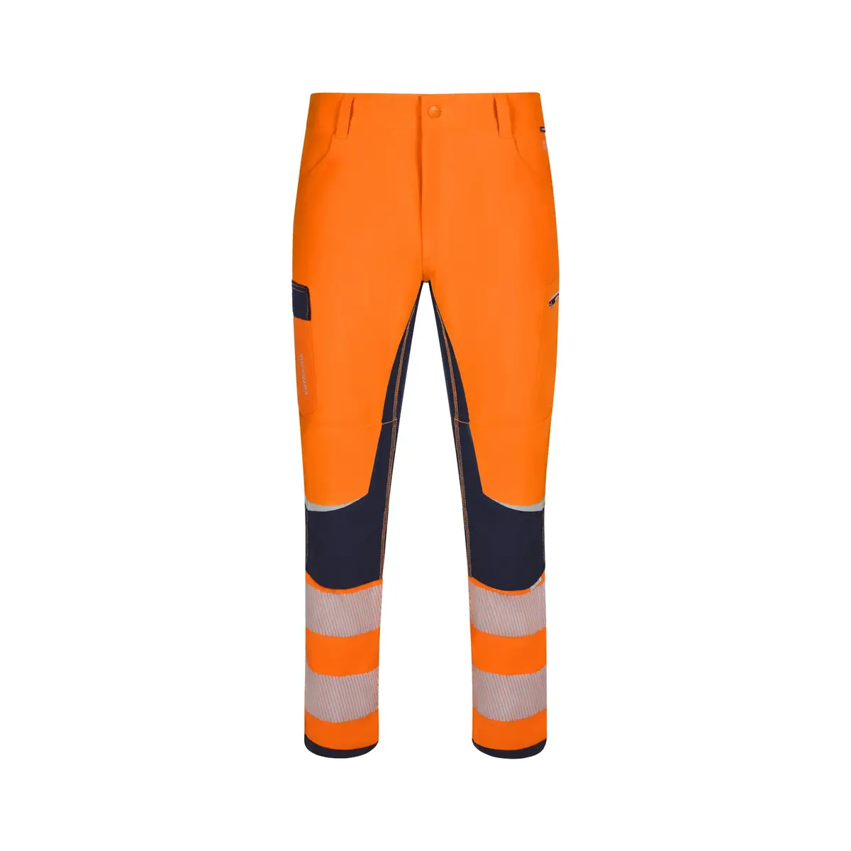 Pantalón técnico Velilla 303030X V.Dynamix Hi Vis 7 Pantalón técnico Velilla 303030X V.Dynamix Hi Vis Azul navy/Naranja flúor, vista frontal