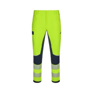 Pantalón técnico Velilla 303030X V.Dynamix Hi Vis Azul navy/Amarillo flúor, vista frontal