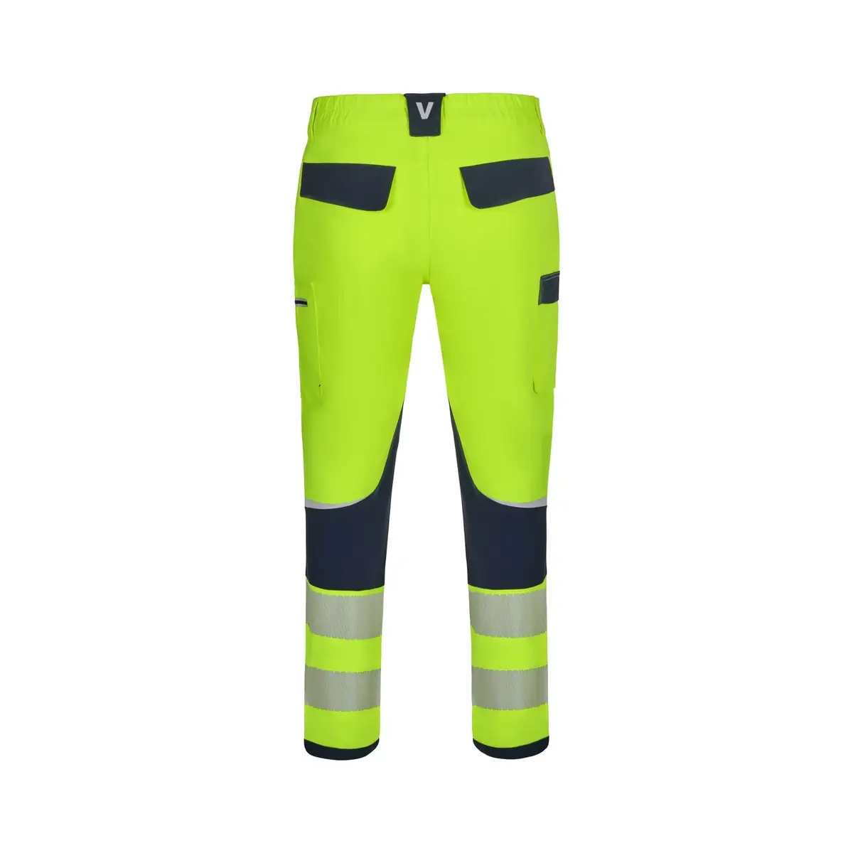 Pantalón técnico Velilla 303030X V.Dynamix Hi Vis 6 Pantalón técnico Velilla 303030X V.Dynamix Hi Vis Azul navy/Amarillo flúor, vista trasera