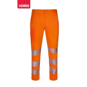 Pantalón stretch reciclado Velilla 303031S naranja flúor, vista frontal