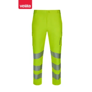 Pantalón stretch reciclado Velilla 303031S amarillo flúor, vista frontal