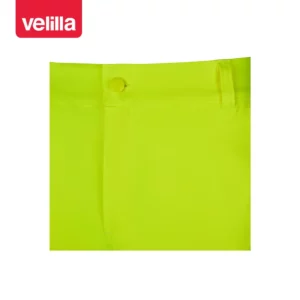 Pantalón stretch reciclado Velilla 303031S amarillo flúor, detalle de cierre y cintura