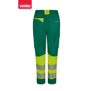 Pantalón reciclado mujer Velilla 303032SW Verde/Amarillo flúor, vista trasera