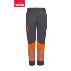 Pantalón reciclado mujer Velilla 303032SW Gris/Naranja flúor, vista frontal
