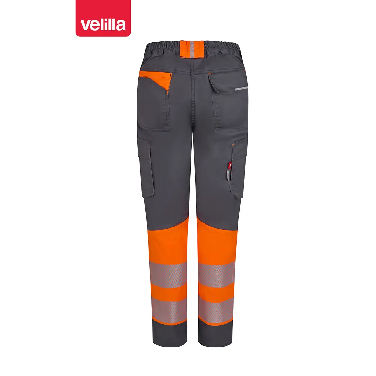Pantalón reciclado mujer Velilla 303032SW 39 Pantalón reciclado mujer Velilla 303032SW Gris/Naranja flúor, vista trasera