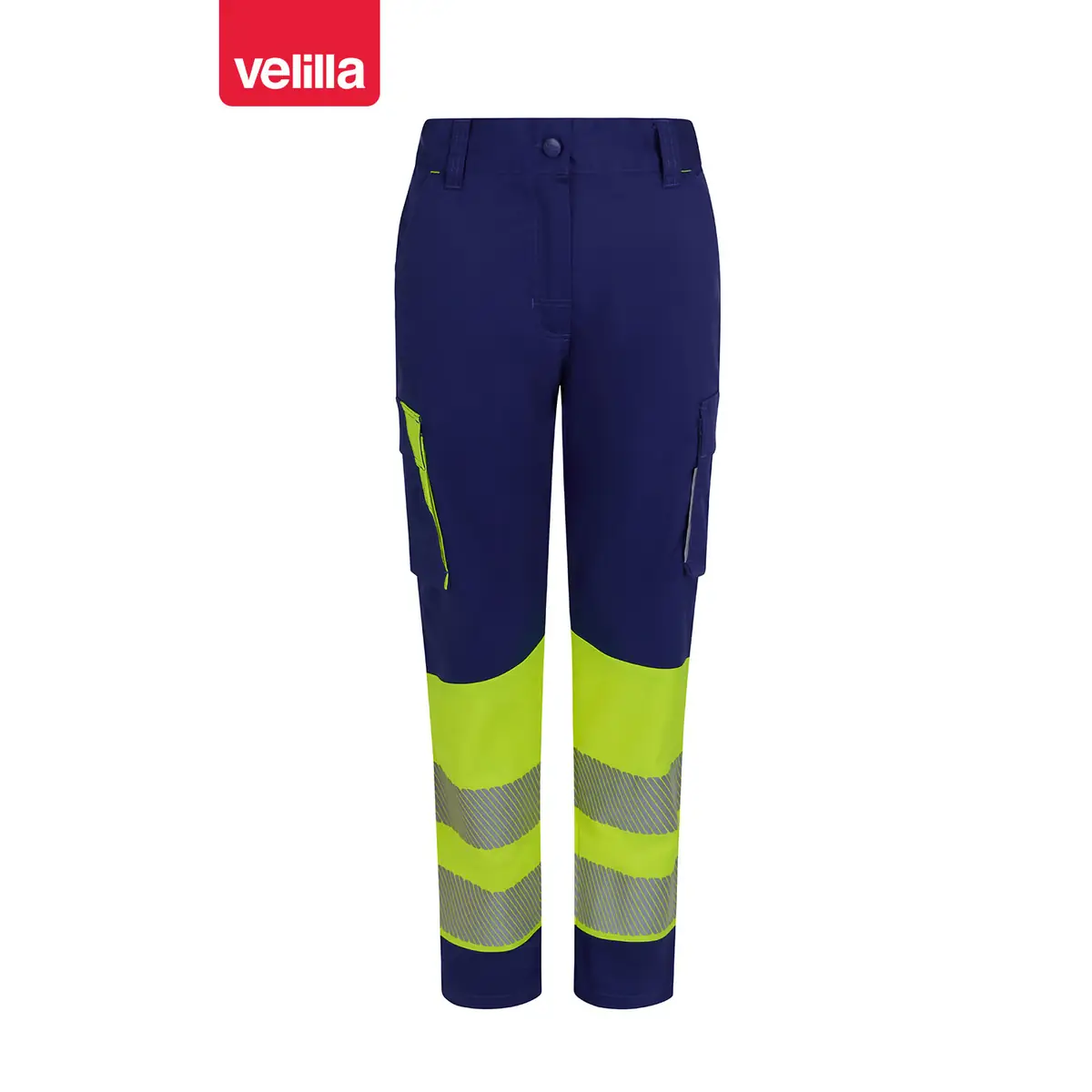 Pantalón reciclado mujer Velilla 303032SW 28 Pantalón reciclado mujer Velilla 303032SW Azulina/Amarillo flúor, vista frontal