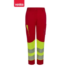 Pantalón reciclado mujer Velilla 303032SW Rojo/Amarillo flúor, vista frontal