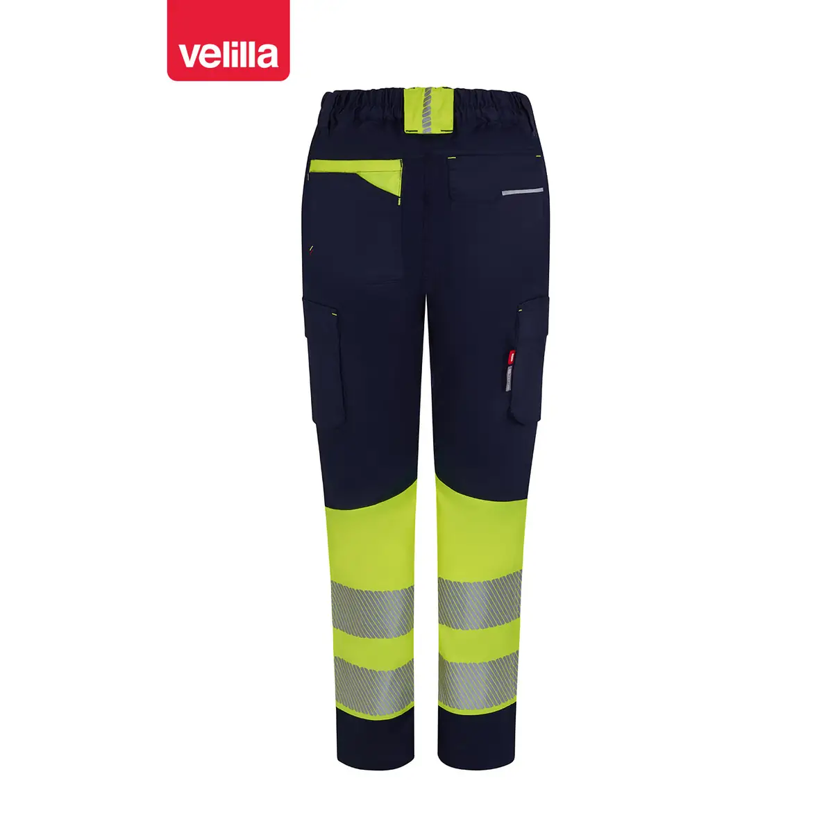 Pantalón reciclado mujer Velilla 303032SW 15 Pantalón reciclado mujer Velilla 303032SW Azul navy/Amarillo flúor, vista trasera