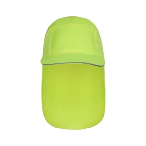 Gorra con cubrenucas flúor Velilla 304004 Amarillo flúor, vista frontal
